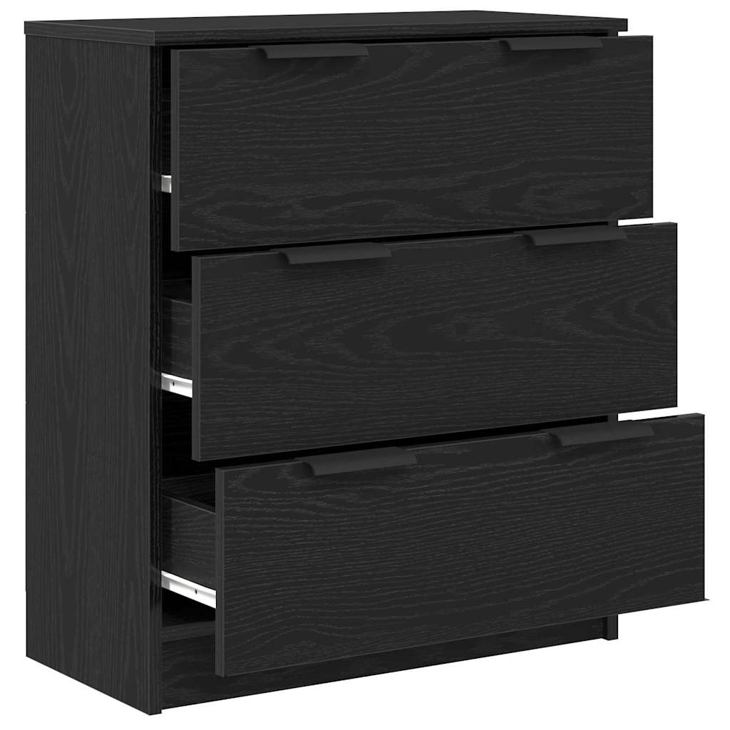 Sideboard with Drawer Black 60 x 30 x 70 cm Engineered wood