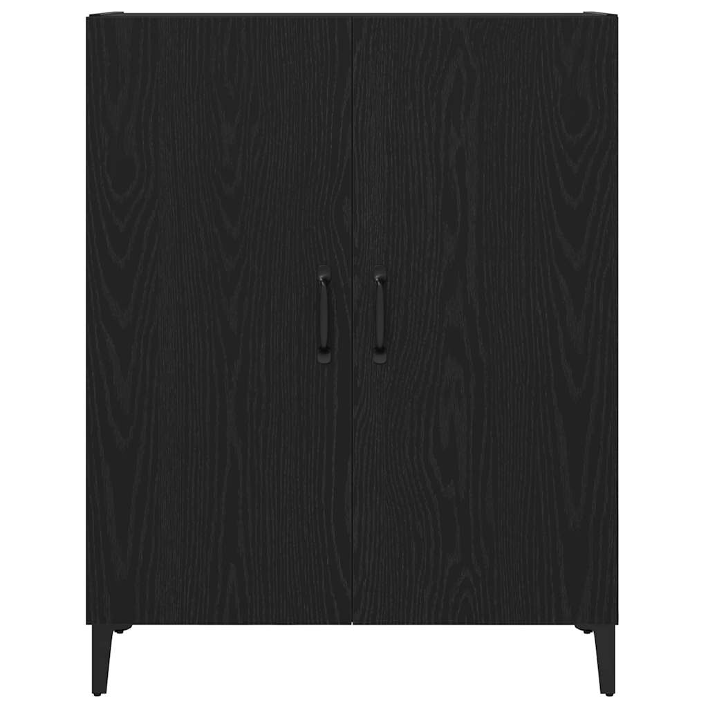 Sideboard Black Oak 69.5x34x90 cm Engineered Wood