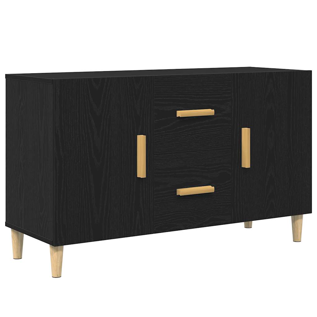 Modern Wooden Sideboard Storage Cabinet Unit With 2 Doors & 2 Drawers Wood