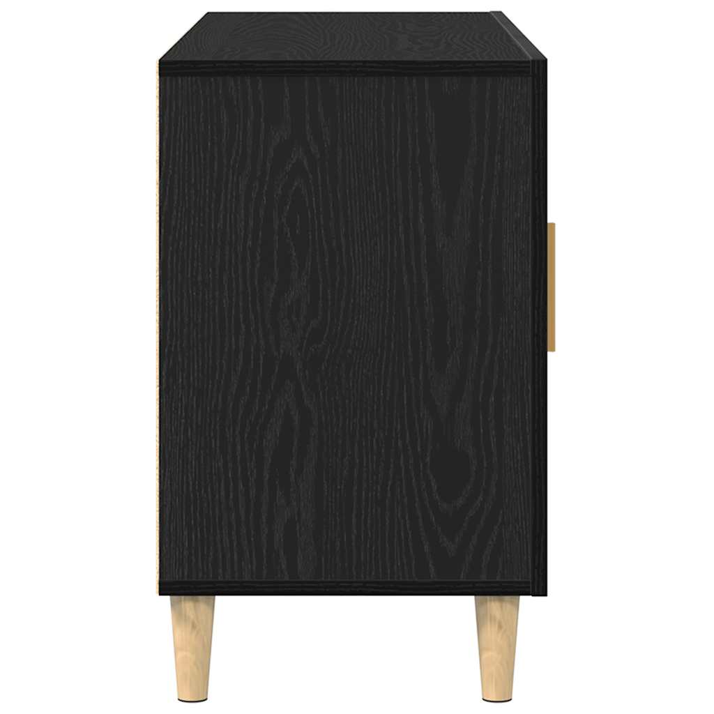 Modern Wooden Sideboard Storage Cabinet Unit With 2 Doors & 2 Drawers Wood