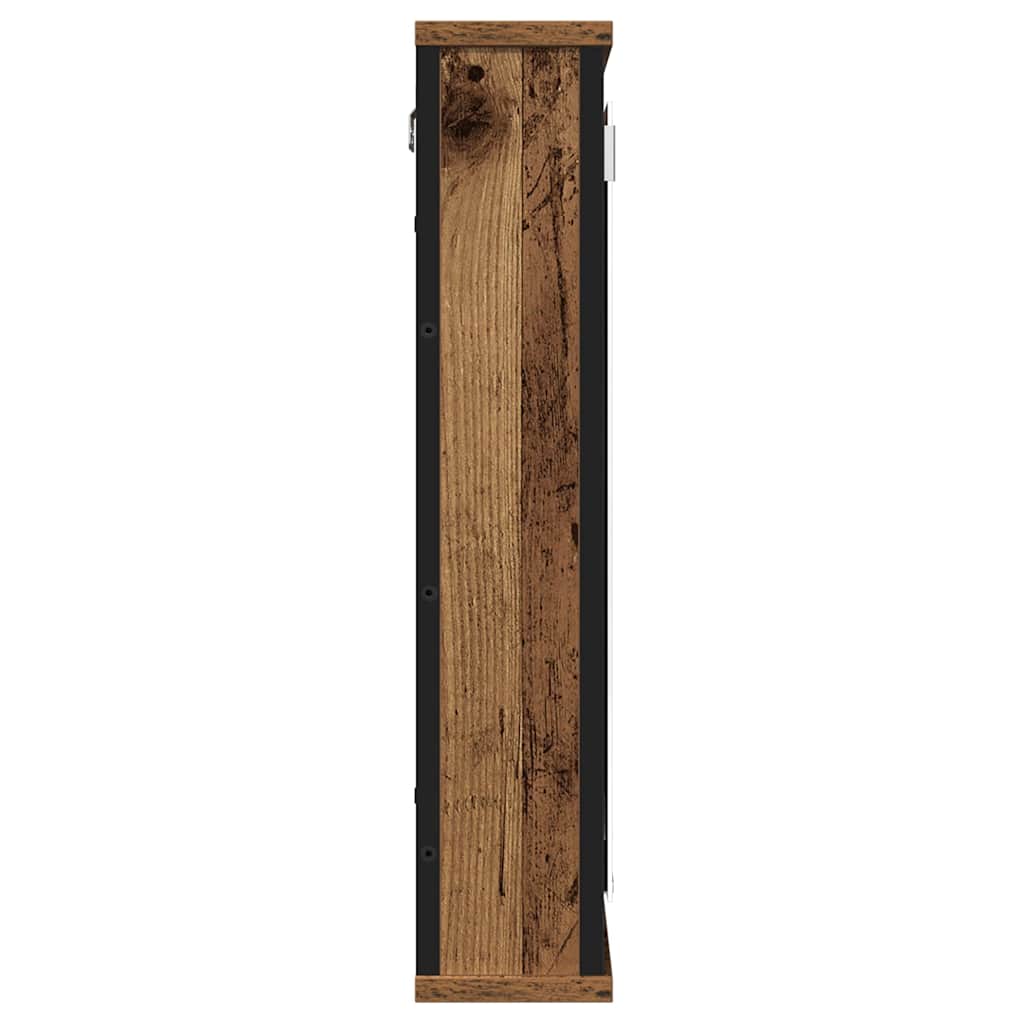 Bathroom Mirror Cabinet Old Wood 42x12x60 cm Engineered Wood