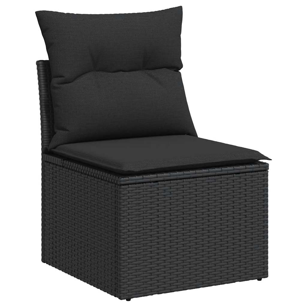 Outdoor Patio Poly Rattan 2 Seater Garden Sofa Chair Seat With Cushions & Storage