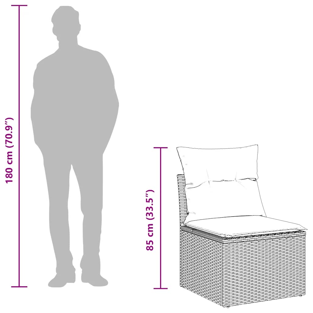 Outdoor Patio Poly Rattan 2 Seater Garden Sofa Chair Seat With Cushions & Storage