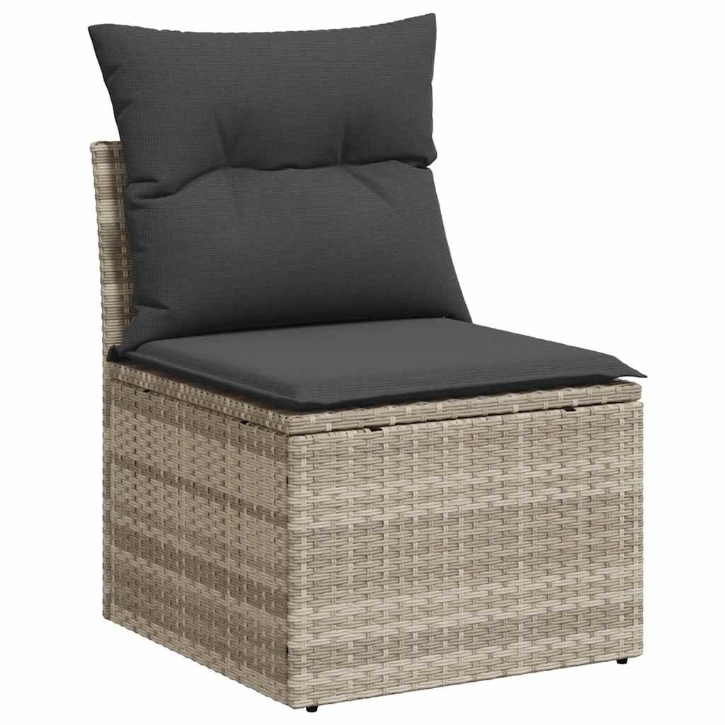Outdoor Patio Poly Rattan 2 Seater Garden Sofa Chair Seat With Cushions & Storage