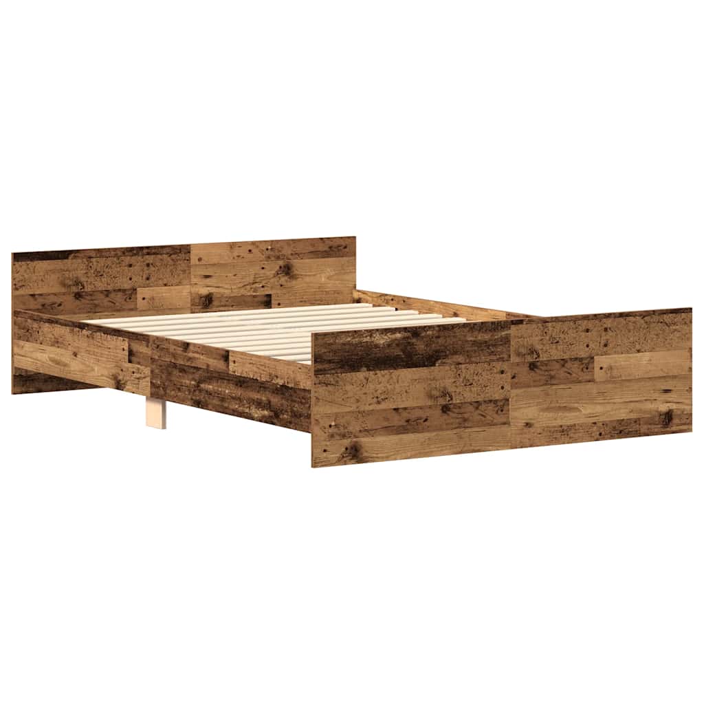 Modern Wooden King Size 150cm Bed Frame Base With Headboard & Footboard