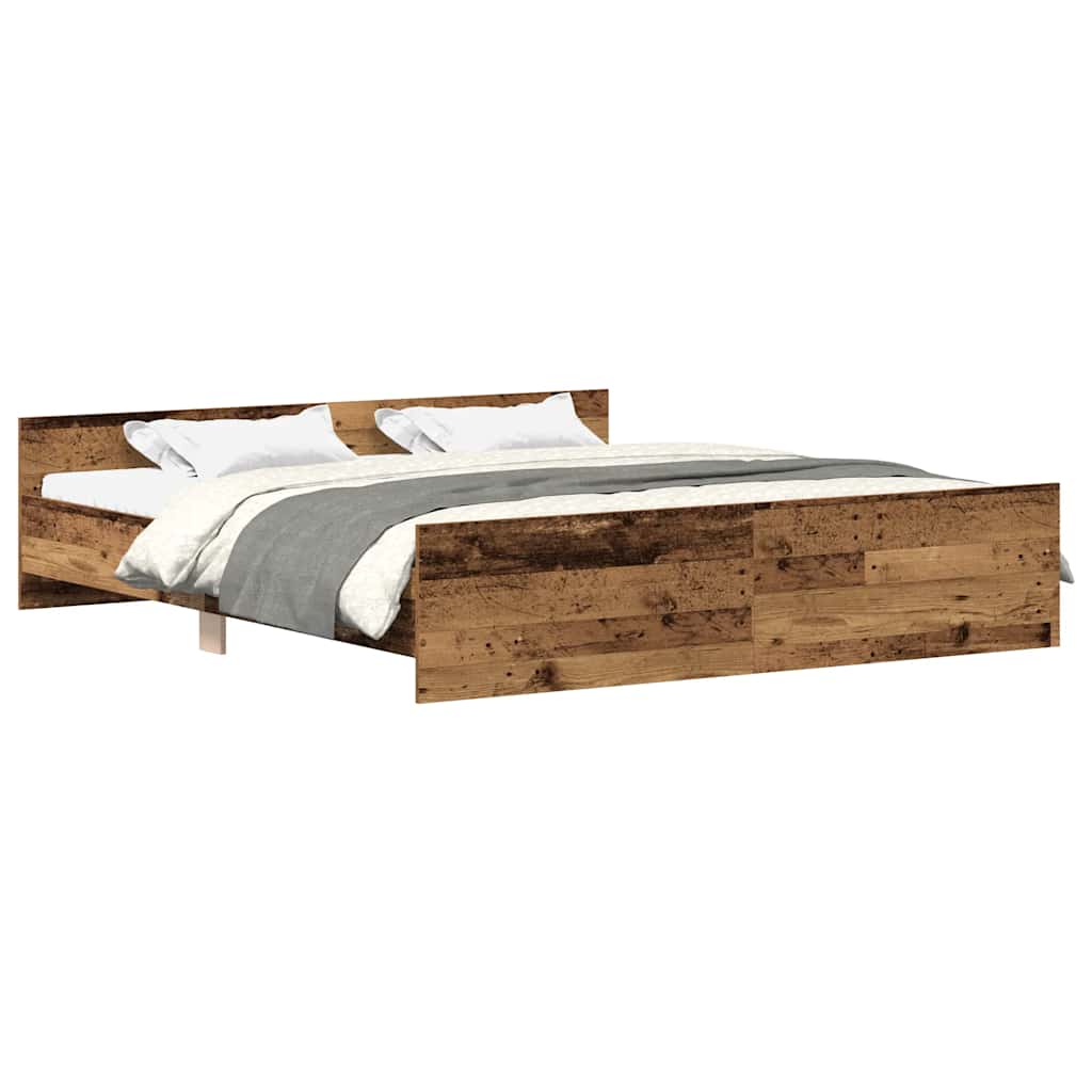 Modern Wooden Super King Size 180cm Bed Frame Base With Headboard & Footboard