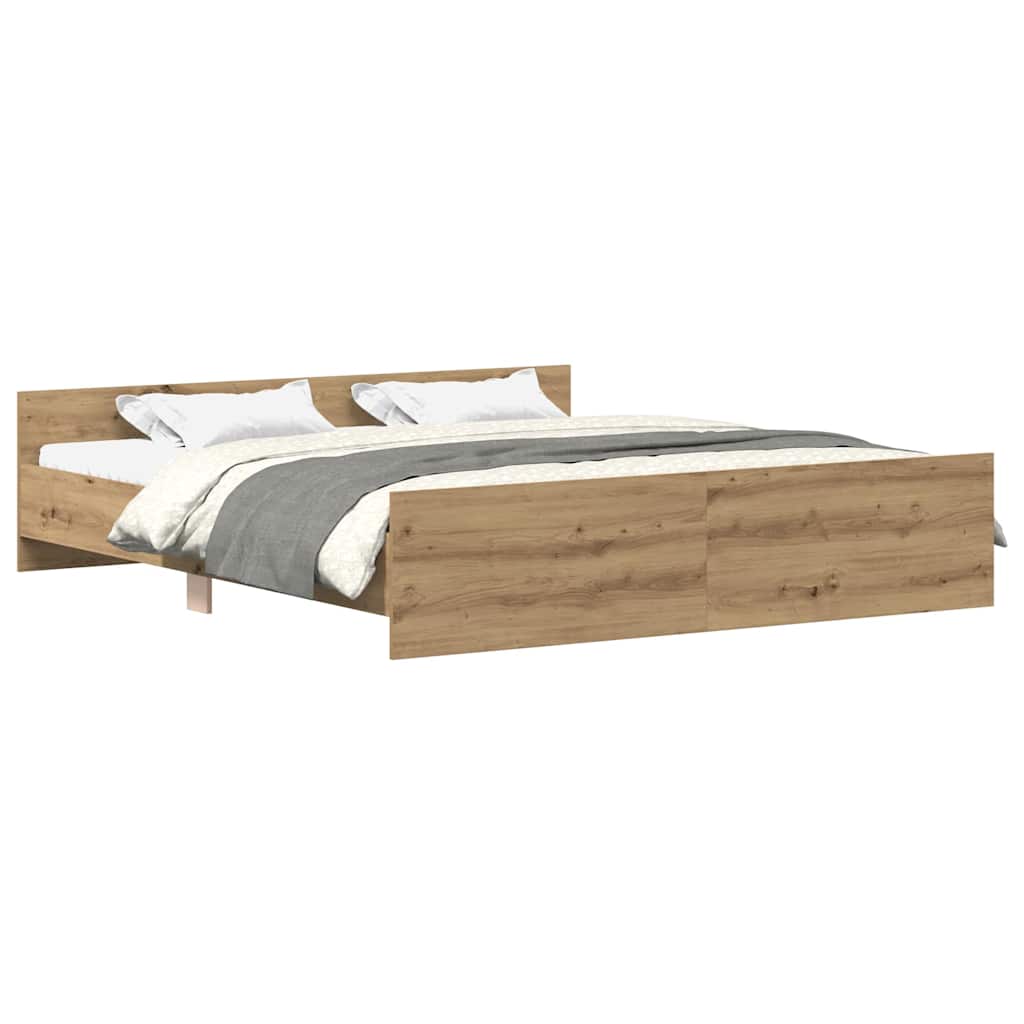 Modern Wooden Super King Size 180cm Bed Frame Base With Headboard & Footboard