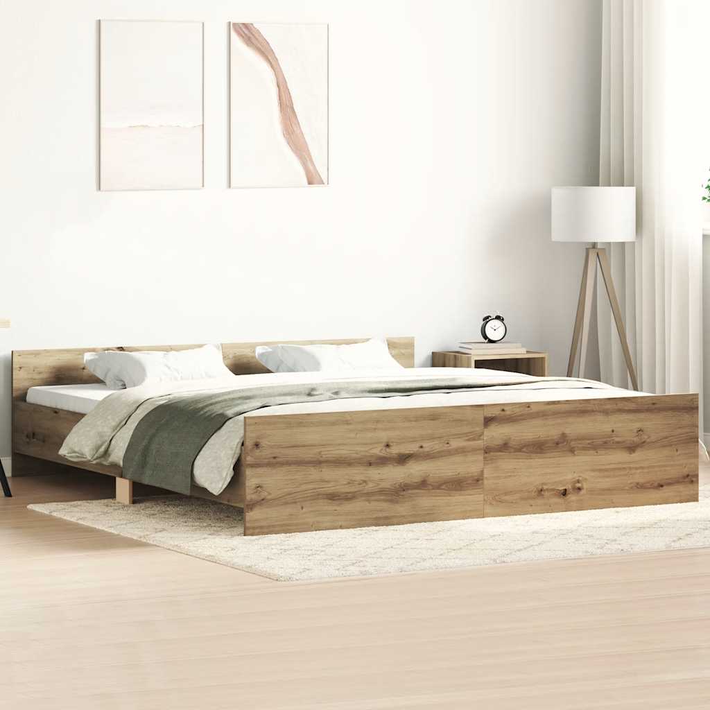 Modern Wooden Super King Size 180cm Bed Frame Base With Headboard & Footboard