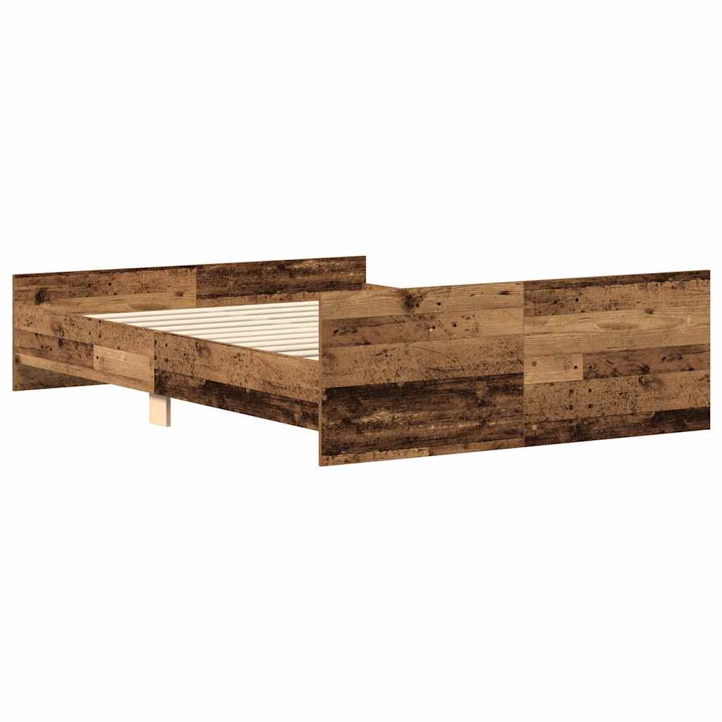 Modern Wooden Double Size 135cm Bed Frame Base With Headboard & Footboard