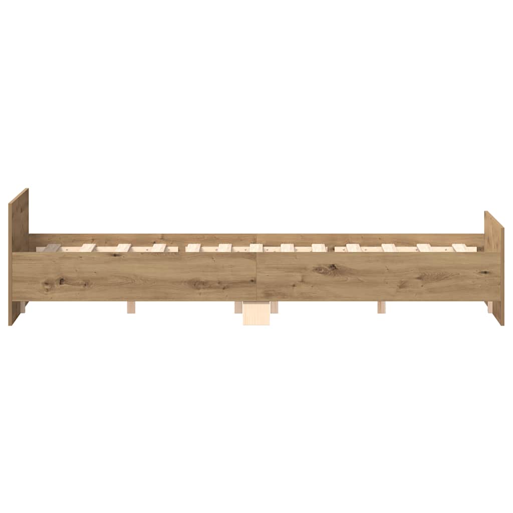 Modern Wooden Double Size 135cm Bed Frame Base With Headboard & Footboard