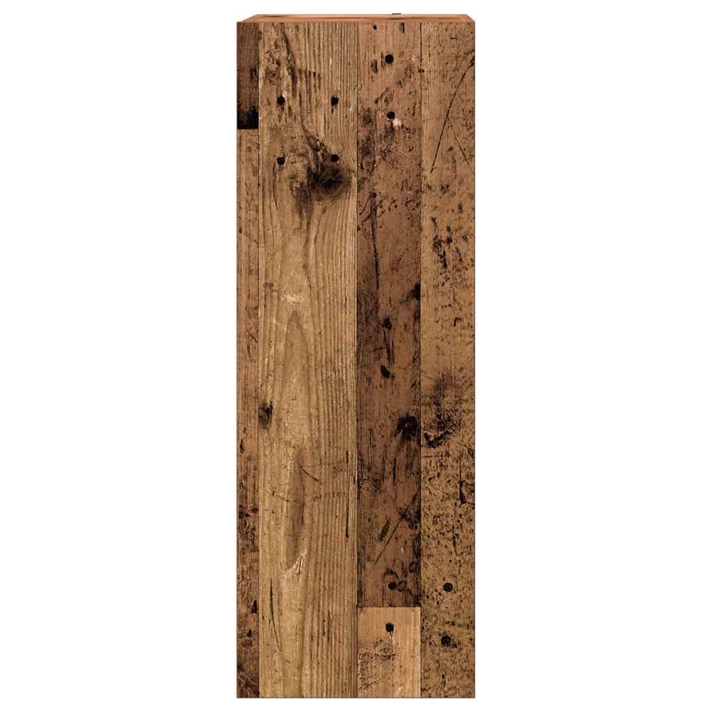 4 Piece TV Cabinet Set Wall-mounted Old Wood Engineered Wood