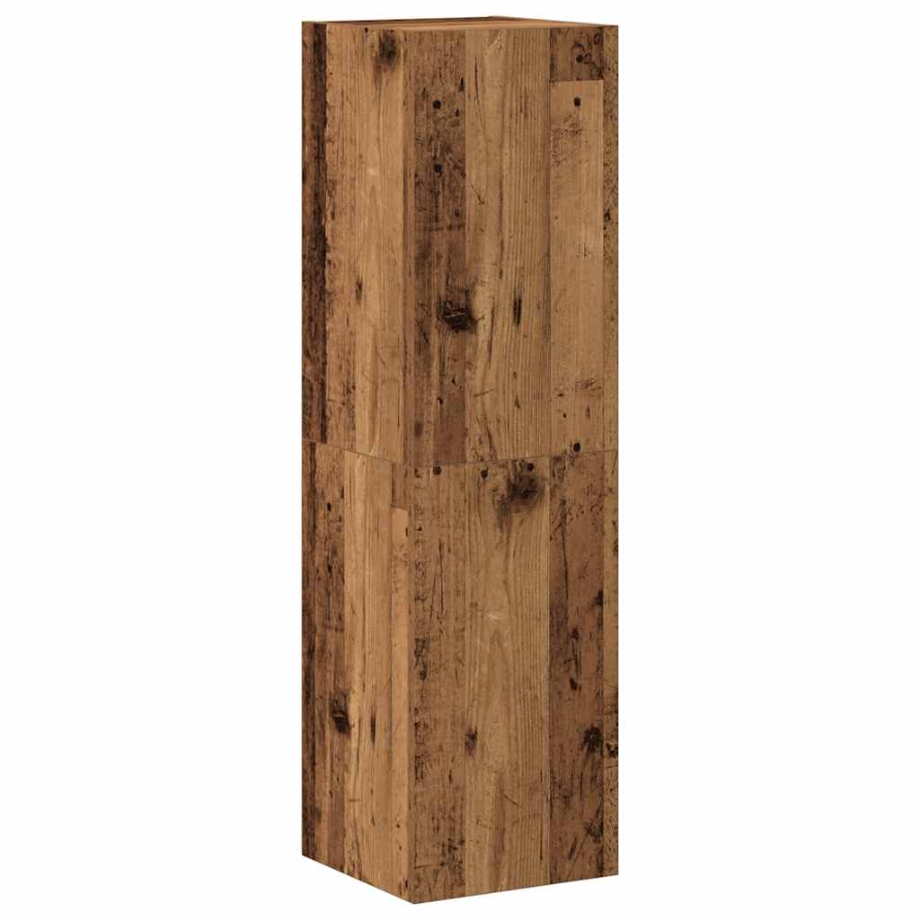 3 Piece TV Cabinet Set Wall-mounted Old Wood Engineered Wood