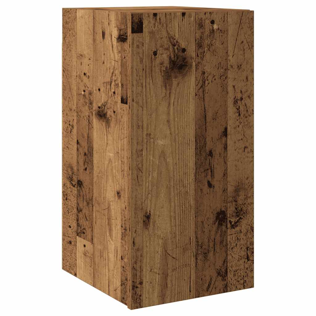 4 Piece TV Cabinet Set Wall-mounted Old Wood Engineered Wood