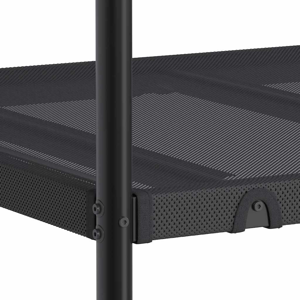 Bunk Bed without Mattress Black 107x203 cm Steel