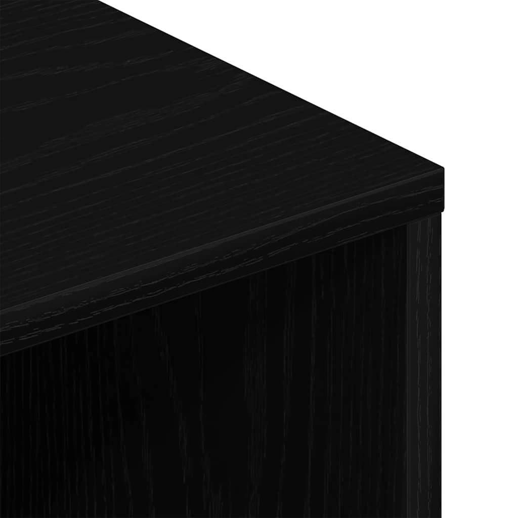 TV Cabinet Black Oak 100x40x40 cm Engineered Wood