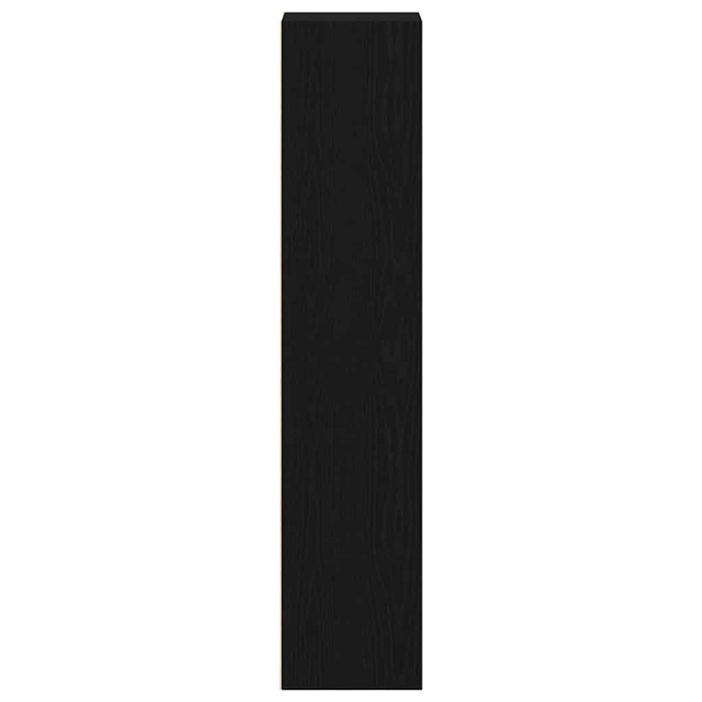 Bookcase Black Oak 36x30x143 cm Engineered Wood