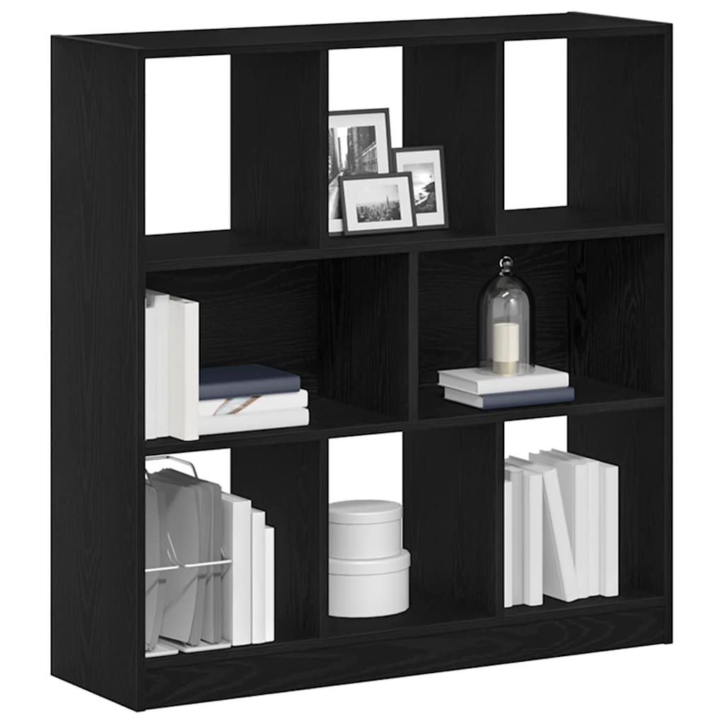 Modern Wooden Open Bookcase Book Storage Cabinet Unit With 8 Compartments Wood
