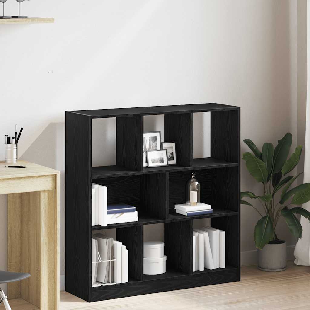 Modern Wooden Open Bookcase Book Storage Cabinet Unit With 8 Compartments Wood