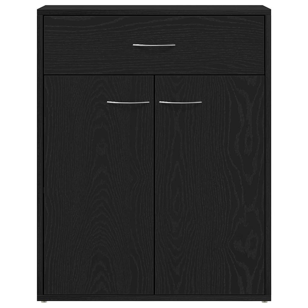 Sideboard with Drawer Black 60 x 30 x 75 cm Engineered wood