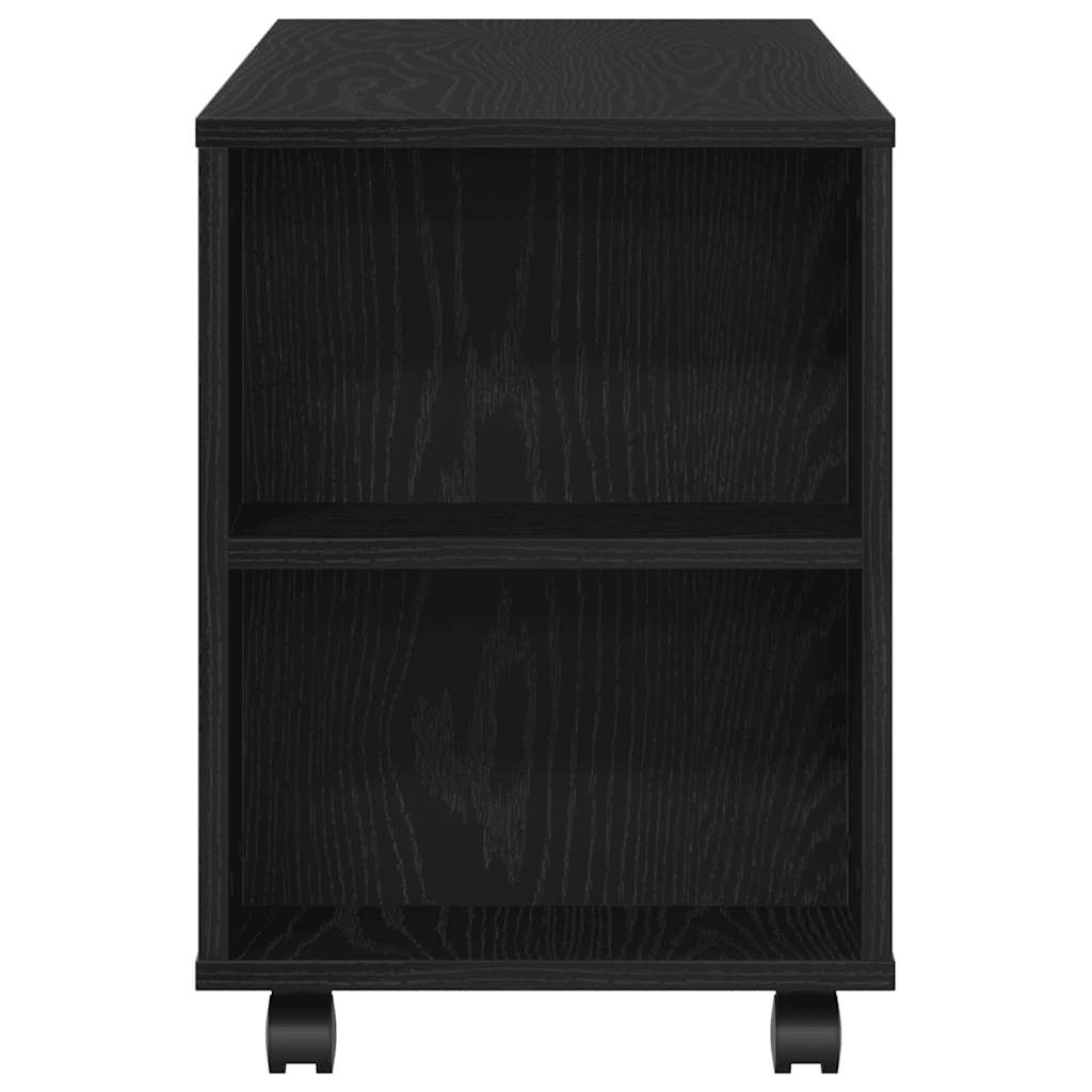 Modern Wooden 40 Inch TV Tele Stand Unit Cabinet With Storage & Wheels