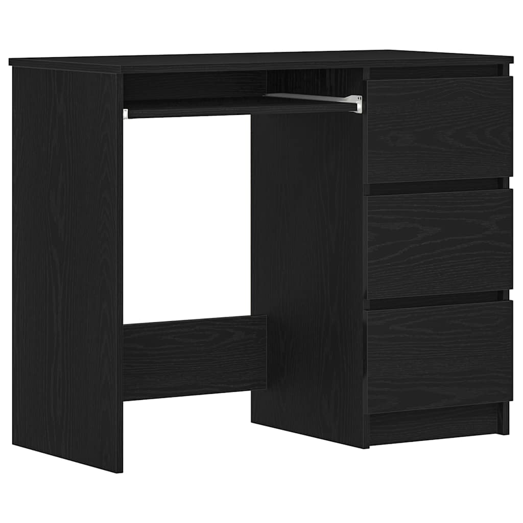 Modern Wooden Home Office Computer Desk Table With 3 Storage Drawers