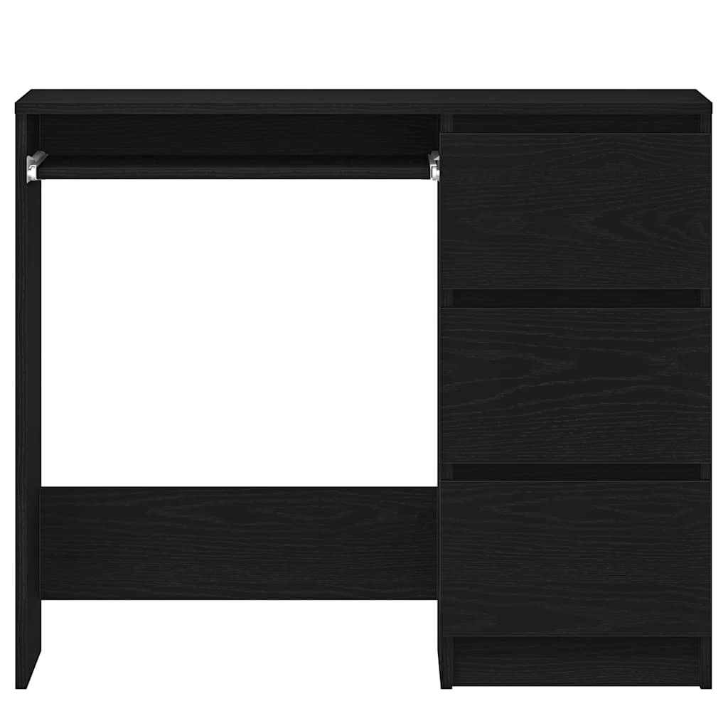 Modern Wooden Home Office Computer Desk Table With 3 Storage Drawers
