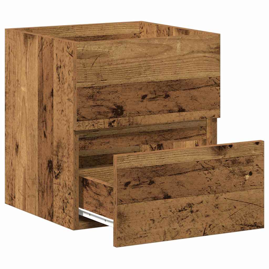 Sink Cabinet Old Wood 41x38.5x45 cm Engineered Wood