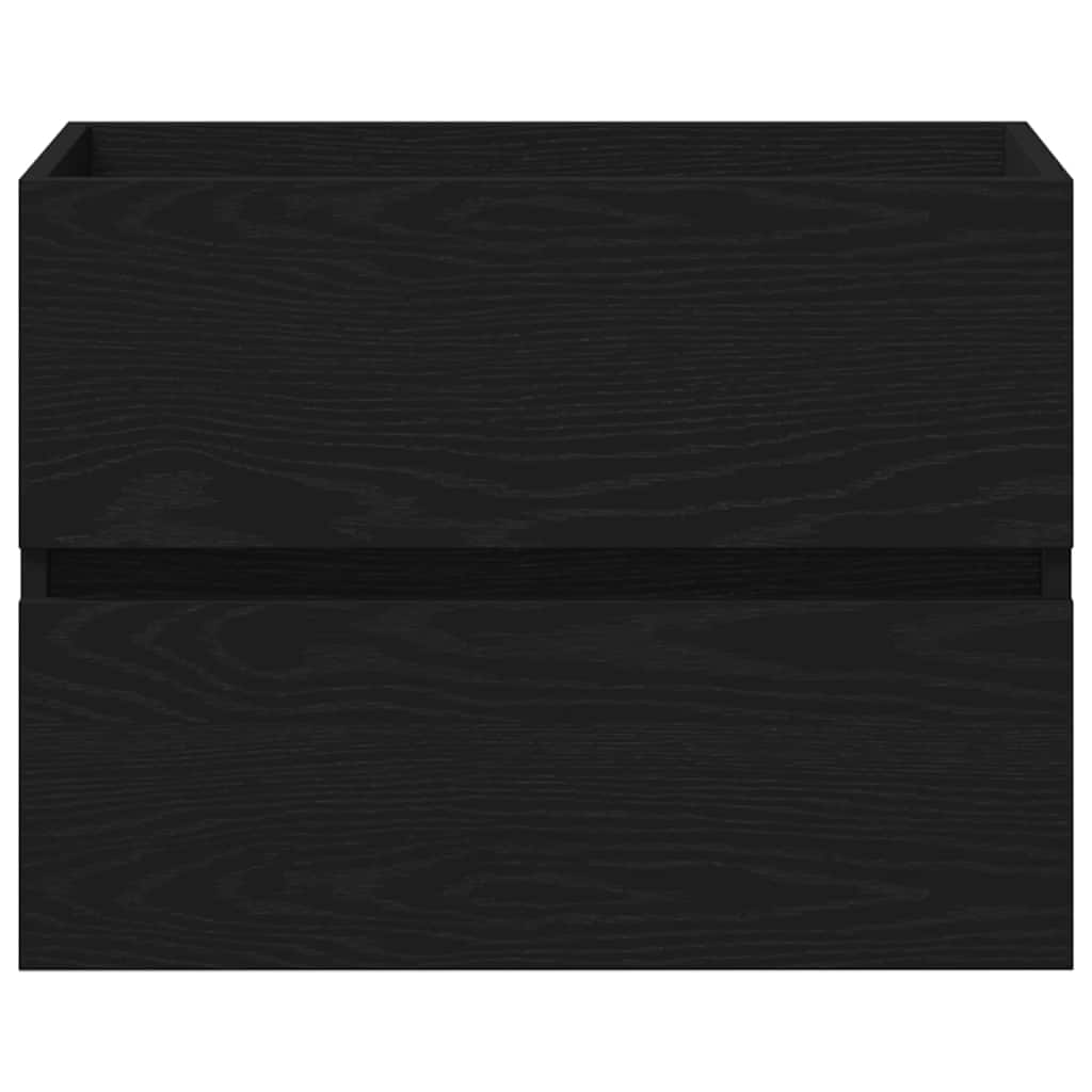 Sink Cabinet Black Oak 60x38,5x45 cm Engineered Wood