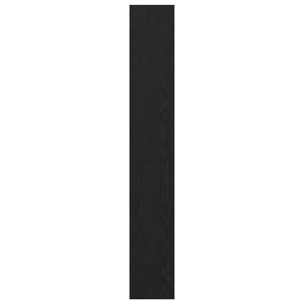 Book Cabinet Black oak 40 x 30 x 198 cm Engineered Wood