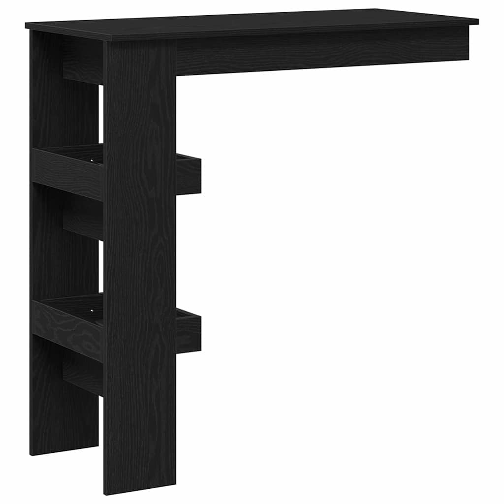 Wall Bar Table Black oak 102 x 55 x 103.5 cm Engineered wood