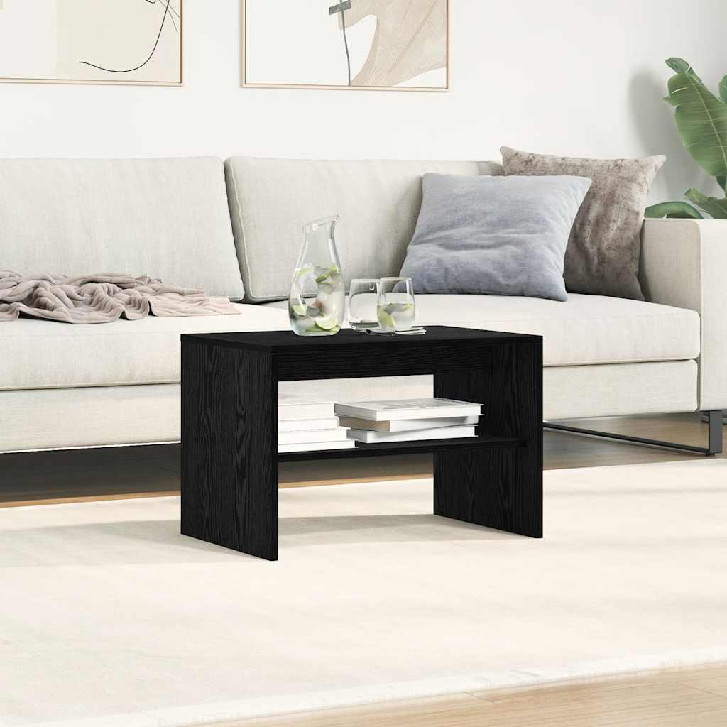 TV Cabinet Black Oak 60x40x40 cm Engineered Wood