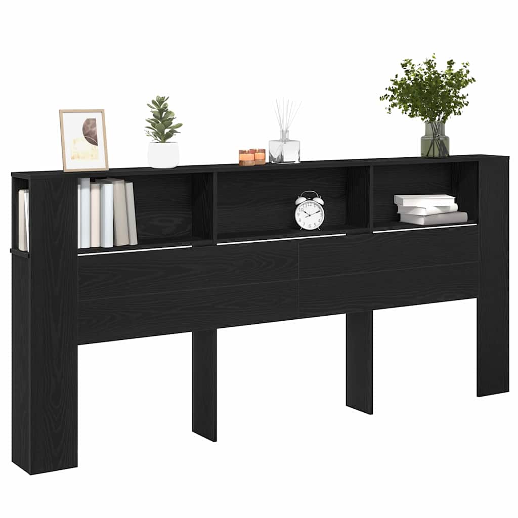 Headboard Cabinet 220 x 18,5 x 104,5 cm Engineered wood