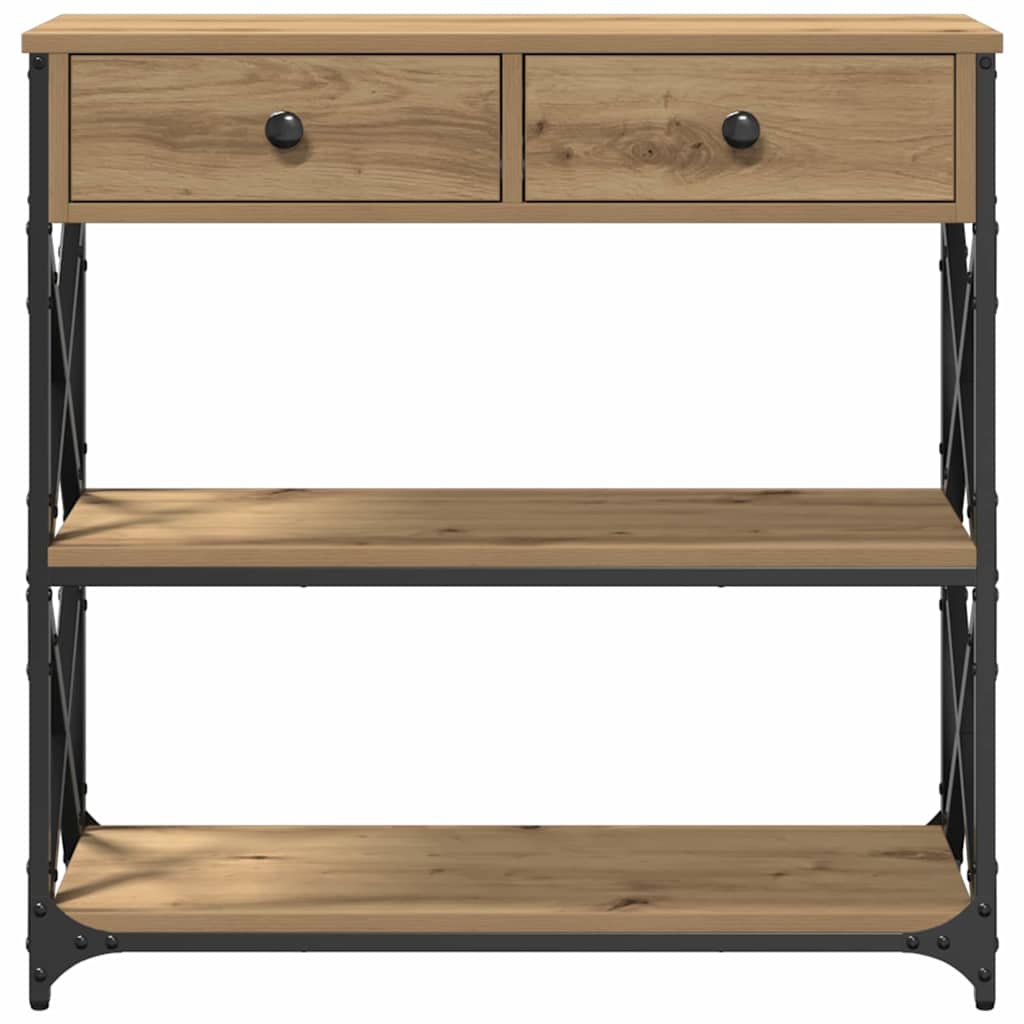 Console Table with Drawer Artisan oak 75 x 28 x 75 cm