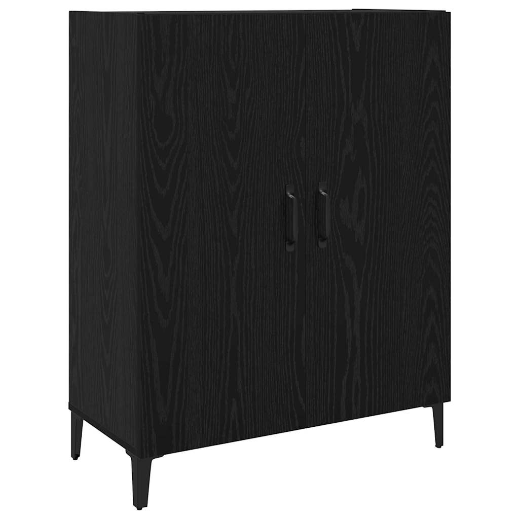 Sideboard Black oak 69.5 x 32.5 x 180 cm Engineered wood