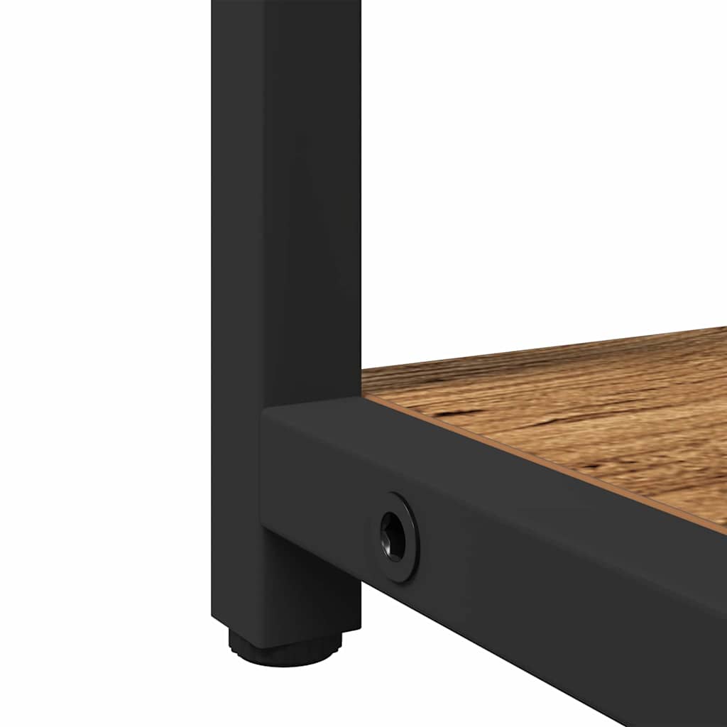 Bathroom Sink Cabinet with Built-in Basin Old Wood Engineered Wood