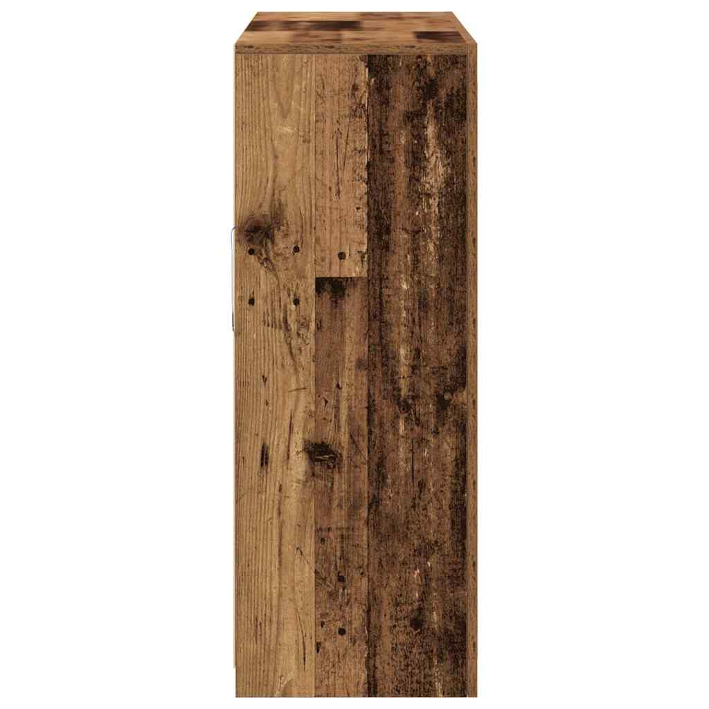 Sideboard 3 pcs Old wood 123 x 37 x 100 cm Engineered wood
