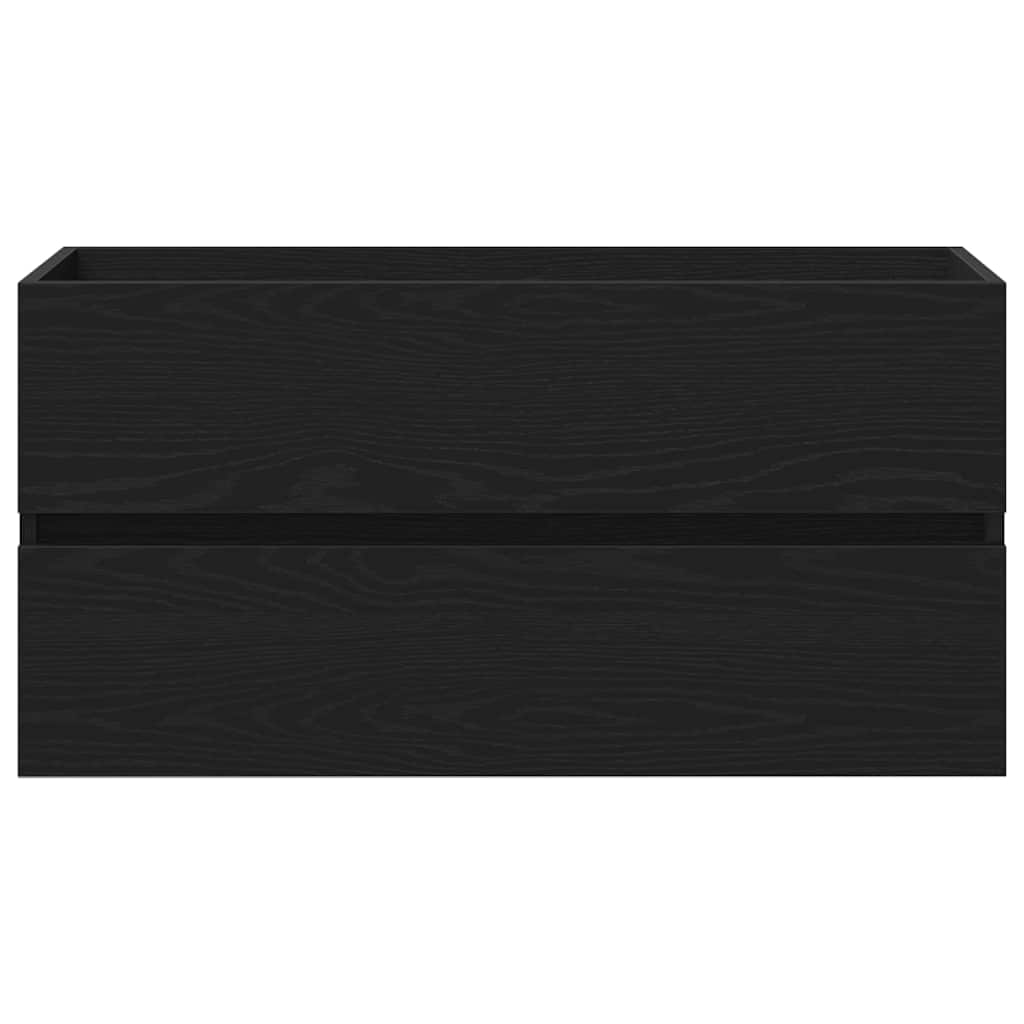 Sink Cabinet Black oak 90 x 39 x 62 cm Engineered wood