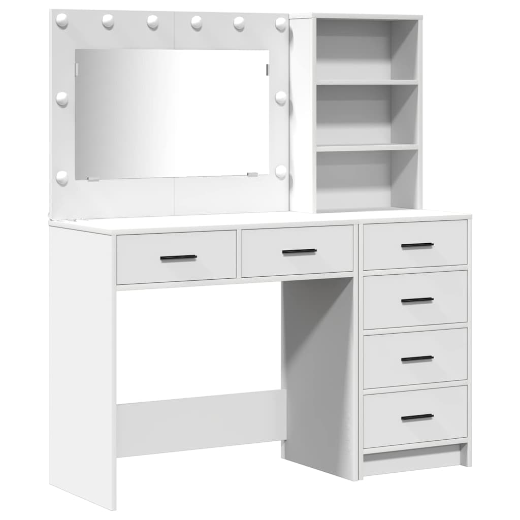 Dressing Table 2 pcs White 78.5 x 41 x 135 cm Engineered wood