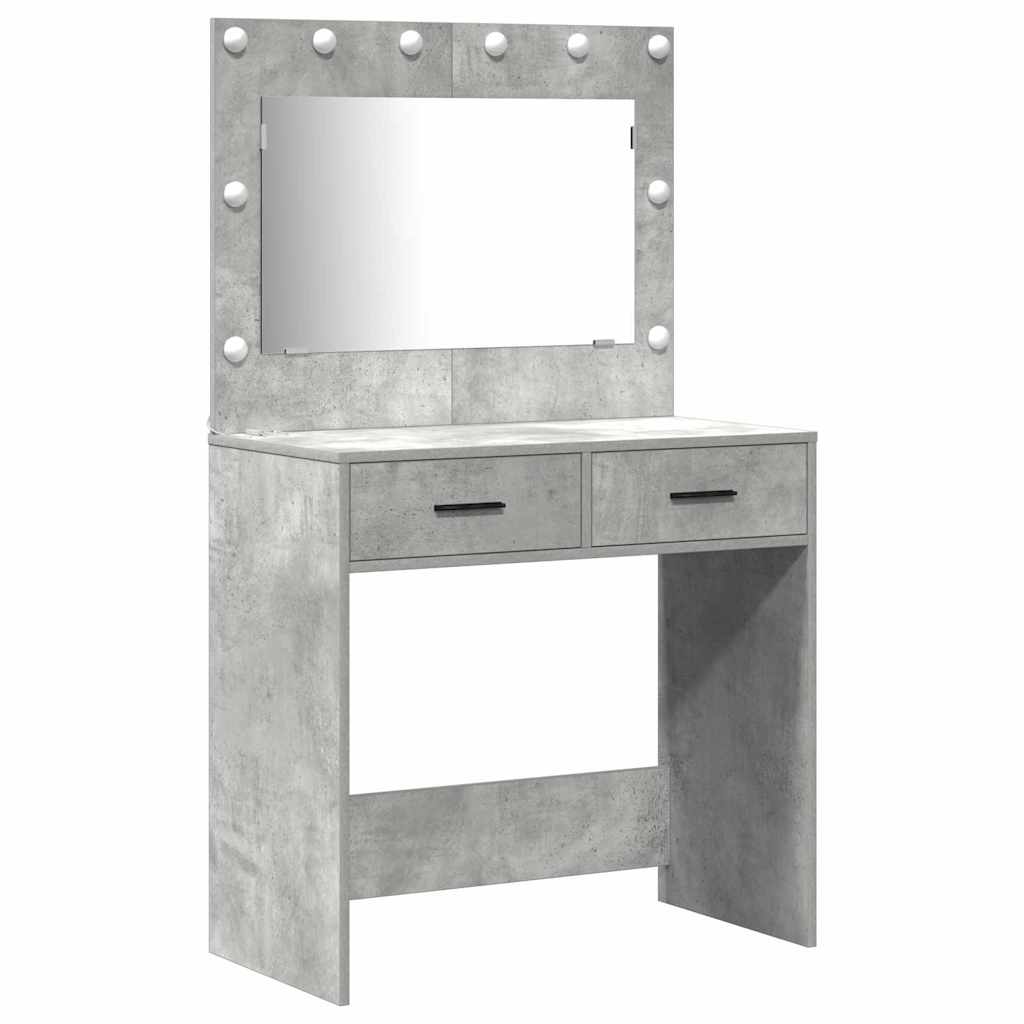 Dressing Table Grey 78.5 x 41 x 135 cm Engineered wood
