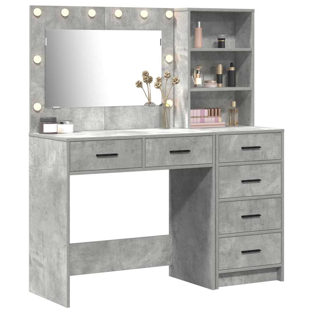 Dressing Table Grey 78.5 x 41 x 135 cm Engineered wood