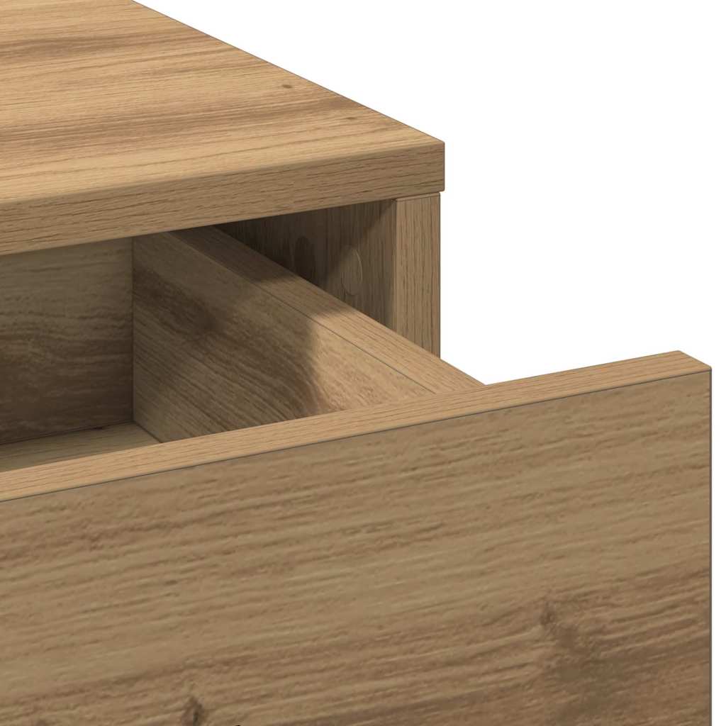 Dressing Table 2 pcs Brown 78.5 x 41 x 135 cm Engineered wood