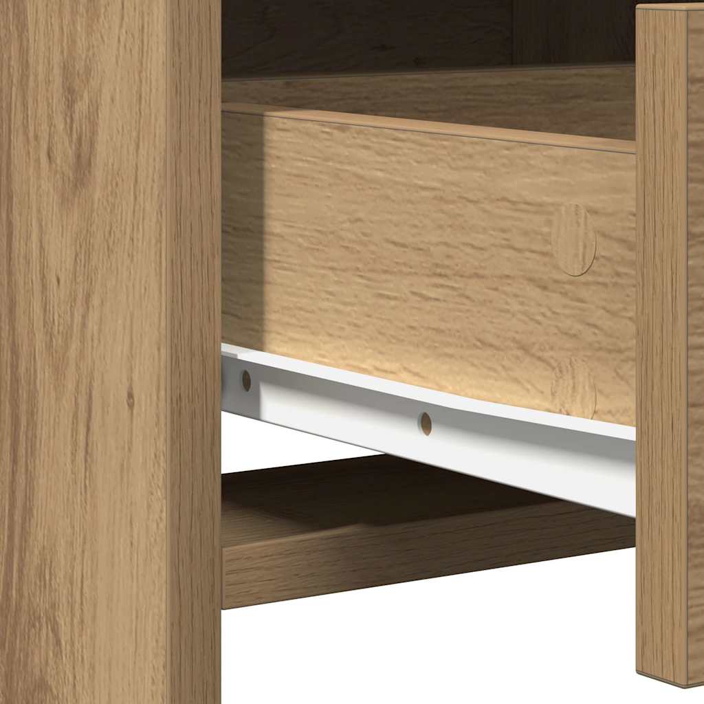 Dressing Table 2 pcs Brown 78.5 x 41 x 135 cm Engineered wood