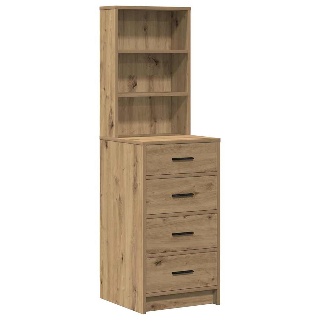 Dressing Table 2 pcs Brown 78.5 x 41 x 135 cm Engineered wood