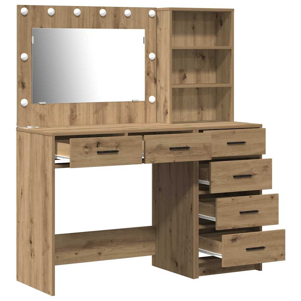 Dressing Table 2 pcs Brown 78.5 x 41 x 135 cm Engineered wood