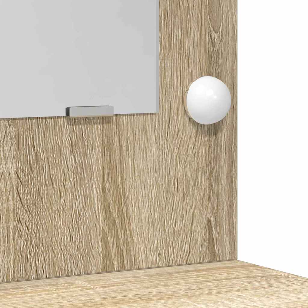 Dressing Table 2 pcs Brown 50 x 41 x 135 cm Engineered wood