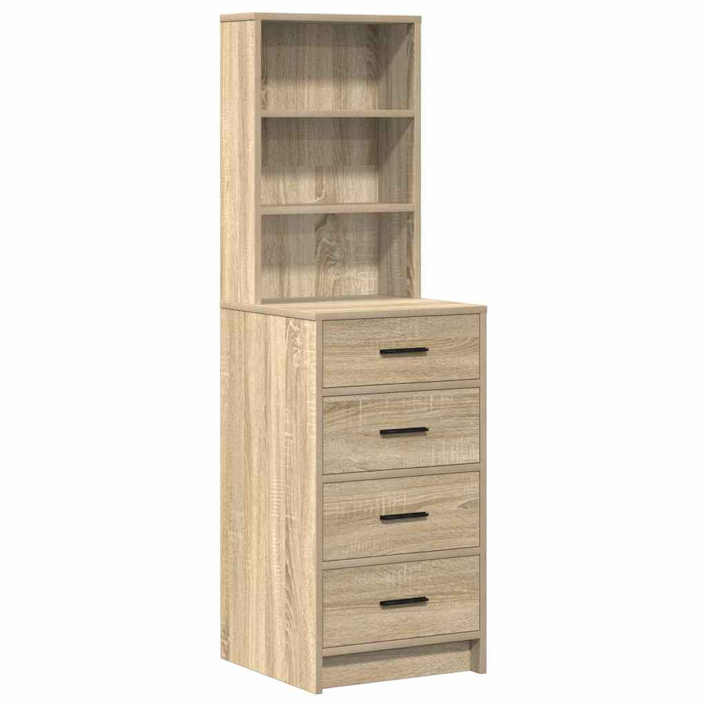 Dressing Table 2 pcs Brown 50 x 41 x 135 cm Engineered wood