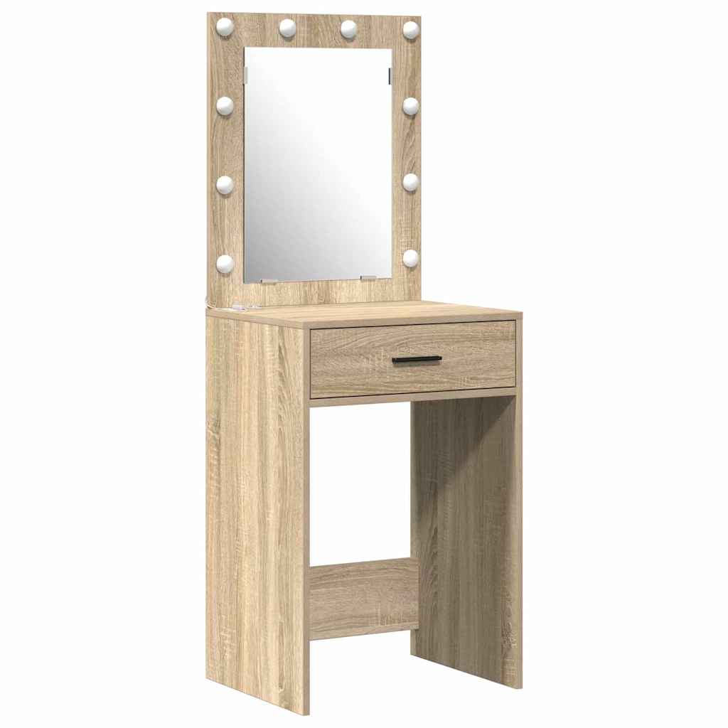 Dressing Table 2 pcs Brown 50 x 41 x 135 cm Engineered wood