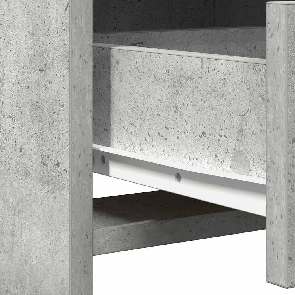 Dressing Table 2 pcs Grey 50 x 41 x 135 cm Engineered wood