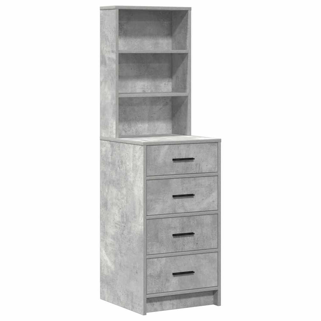 Dressing Table 3 pcs Grey 40 x 41 x 135 cm Engineered wood
