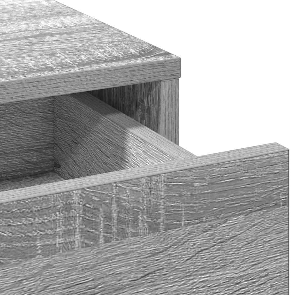 Dressing Table 3 pcs Grey 40 x 41 x 135 cm Engineered wood